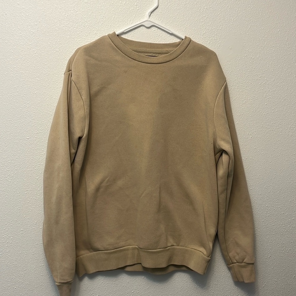Tan colored crewneck